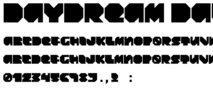 Daydream Daily font